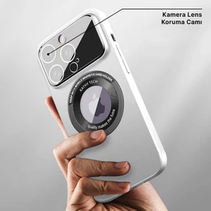 Apple iPhone 11 Pro Kılıf Zebana Lenix Rubber Kılıf (Kablosuz Şarj Destekli) Beyaz