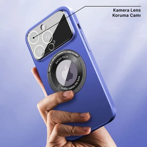 Apple iPhone 11 Pro Kılıf Zebana Lenix Rubber Kılıf (Kablosuz Şarj Destekli) Lacivert