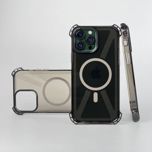 Apple iPhone 14 Pro Uyumlu Kılıf Zebana Airbag Fashion Silikon Kılıf (Kablosuz Şarj Destekli) Siyah