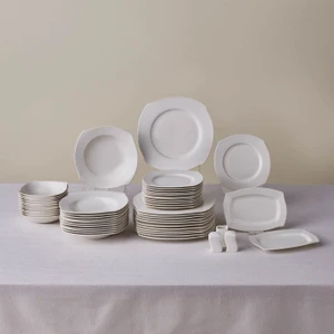 Square Bone Fancy 53 Parça 12 Kişilik Yemek Takımı