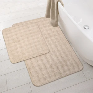 Soft Artos 2'li Banyo Paspası - Bej - 60X100 cm + 50X60 cm