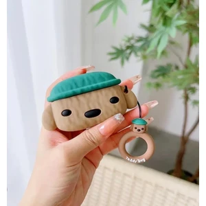 1/2. Nesil Uyumlu Koruyucu Bluetooth Kulaklık Kılıfı Teddy Dog Figürlü