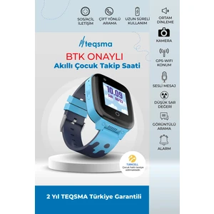 S25 Akıllı Çocuk Saati- Sos, Gps Takibi, Görüntülü Görüşme, Btk Onaylı, Su Geçirmez 24 Ay Garantili