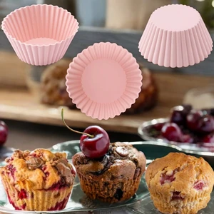 Silikon Tırtıklı Kek ve Muffin Kalıbı 6' Paket