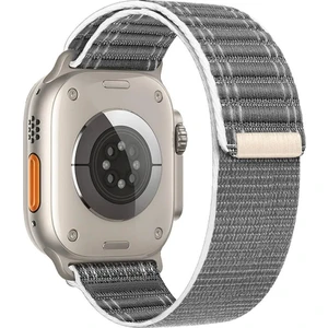 Apple Watch 5/6/7/89/10 Se Ultra Uyumlu 44 45 46 49MM Dalgalı Desenli Kumaş Hasır Cırtlı Kordon