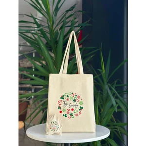 Bez Çanta Dünyası Yılbaşı Ham Bez Omuz Çantası & Kese