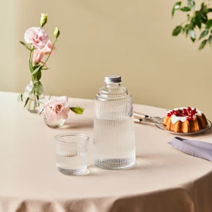 Lille Şeffaf Cam Başucu Sürahisi 1100 ml