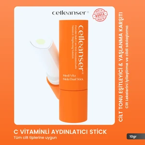 C Vitaminli  Aydınlatıcı, Cilt Tonu Eşitleyici, Nemlendirici ve Yaşlanma Karşıtı Cilt Bakım Stick