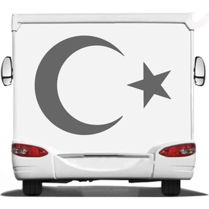 Sticker Usta Türk Bayrağı Ay Yıldız Sticker Araba Oto Motosiklet Karavan Sticker 00323