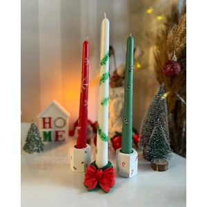 Yeyu Candles Chirstmas Şamdan Mum Seti