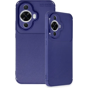 Huawei Nova 12S Uyumlu 3D Kamera Korumalı Karbon Leke Tutmaz Darbe Emici Kılıf