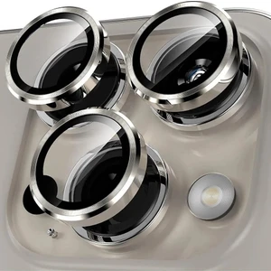 iPhone 15 Pro Max ve iPhone 15 Pro Safir Kamera Lens Koruyucu Uygulama Aparatlı