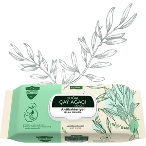 Islak Havlu Mendil 50 Yaprak (6 Lı Set) Çay Ağacı Serisi Antibakteriyel (300 Yaprak)