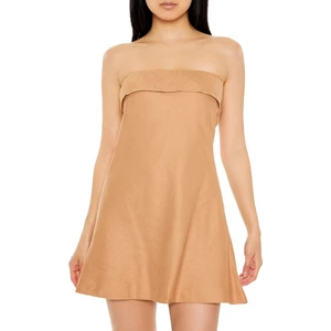 F21 Straplez A Kesim Mini Elbise