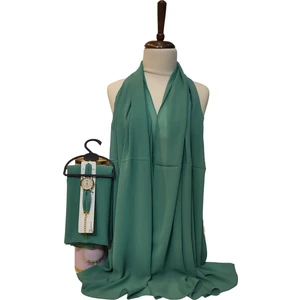 Şifon Şal & Saat Kombin Özel Tasarım