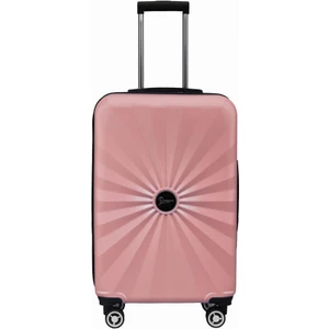 Orta Boy %100 Polikarbon Valiz 4x2 Teker Rose 1809