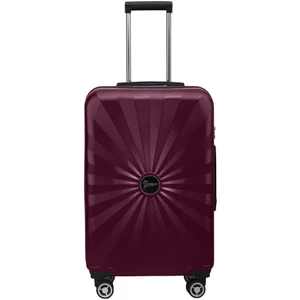 Orta Boy %100 Polikarbon Valiz 4x2 Teker Bordo 1809