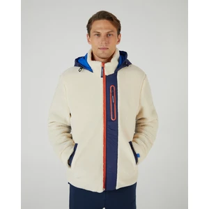 M Outdoor Fleece Full Zip Sherpa Erkek Beyaz Sweatshirt S242039-102