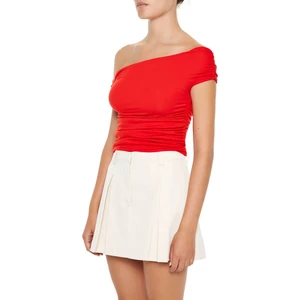 F21 Tek Omuz Detaylı Bluz
