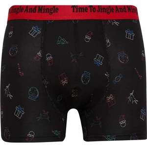 Erkek Yılbaşı Temalı Boxer E0042AX24CW