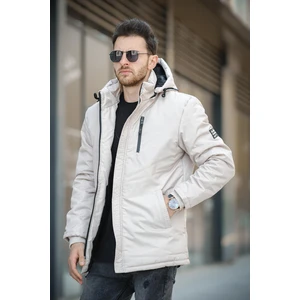 Rabze Kürklü Suya Dayanıklı Kapüşonlu Kaban