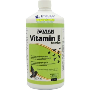 Royal Ilaç Vitamin E Selenyum 1lt Güvercin ve Kafes Kuşları Için Kızıştırıcı ve Pankreatit Destek