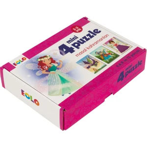 Masal Kahramanları 4 Mini Puzzle toplam 30 parça