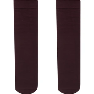 Bordo Klasik Pantolon Çorabı