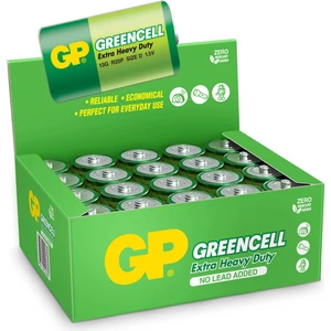 Greencel R20 Kalın D Boy Çinko Pil 20'li Paket GP13-2S2