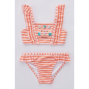 Çok Renkli Kız Çoçuk Shinny Daisy Bikini Takımı