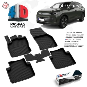 S Dizayn Vw Tiguan 3 4d Havuzlu Paspas 2024 Üzeri A+ Kalite
