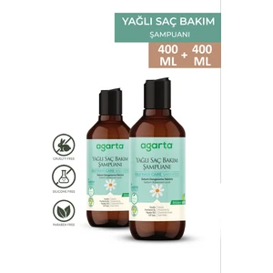 Doğal 2 Adet Yağlı Keratinli Saç Şampuanı 400 ml