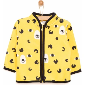 Basic Metraj Baskılı Polar Hırka Erkek Bebek