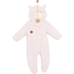 Yenidoğan Peluş Patikli Tulum Unisex