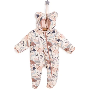 Yenidoğan Kız Kapitone Patikli Tulum Kız Bebek