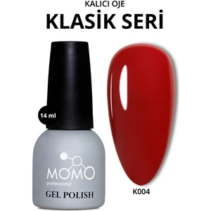 Momo Professional Kalıcı Oje K004 Kızıl Bordo, 14ML