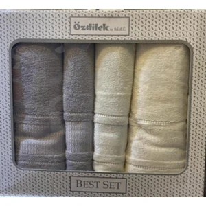 Blossom Best Set Hamam Seti Gri - Krem 0535