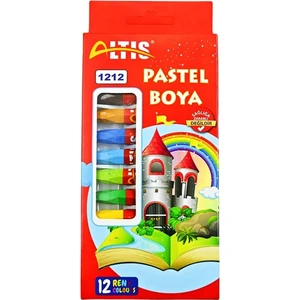 Pastel Boya 12 Renk Çocuklar İçin Yumuşak Doku ile Kullanım 1 Adet