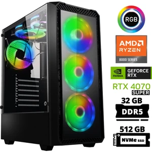 Delux X25 Ryzen 5 8400F 32GB Ddr5 Ram 512GB M.2 Nvme SSD 12GB RTX4070 Super Masaüstü Oyuncu Bilgisayarı