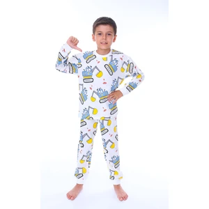 Digger Pontoon Mavi Erkek Çocuk Pijama Takımı