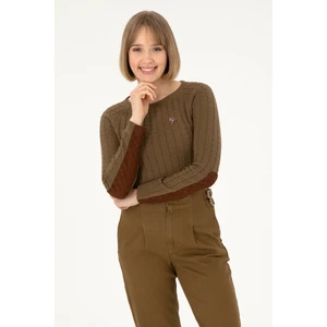 U.S. Polo Assn. Kadın Haki Kazak /Triko 50288981-VR027