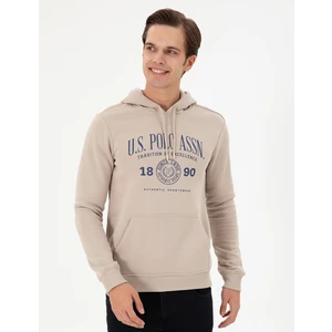 U.S. Polo Assn. Erkek Taş Sweatshirt 50293446-VR049