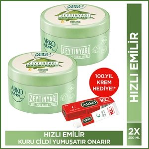 Nem Besleyici Bakım Kremi Zeytinyağlı 2x250 Ml