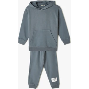 2'li Eşofman Takımı Sweatshirt ve Eşofman Altı Şardonlu