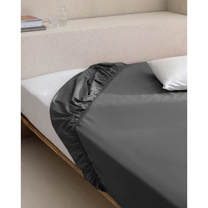 Madame Coco Manon King Size %100 Pamuk Ranforce Lastikli Çarşaf - Antrasit