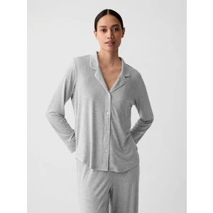 Kadın Gri Modal Pijama Üstü