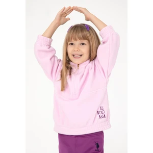 U.S. Polo Assn. Kız Çocuk Pembe Sweatshirt 50298983-VR041