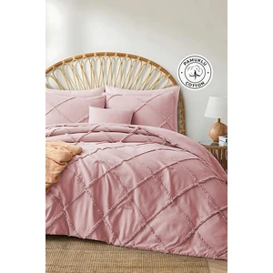 Evlen Home Collection Pamuklu Aimar Çift Kişilik Yatak Örtüsü Takımı Günlük Elyaf Dolgulu