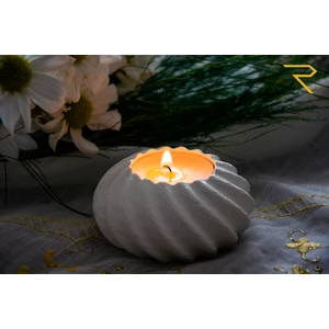 Spiral Mumluk / Relhome Dekoratif Mumluk Serisi / Beyaz