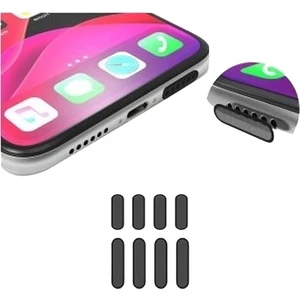 Emre Bilişim 4 Takım 8 Adet Cep Telefonu Hoparlörü Için Toz Önleyici Sticker-Telefon Hoparlör Koruyucu 1.6 Cm-2.2 cm